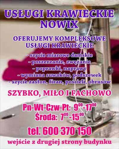 Nowix - usługi krawieckie